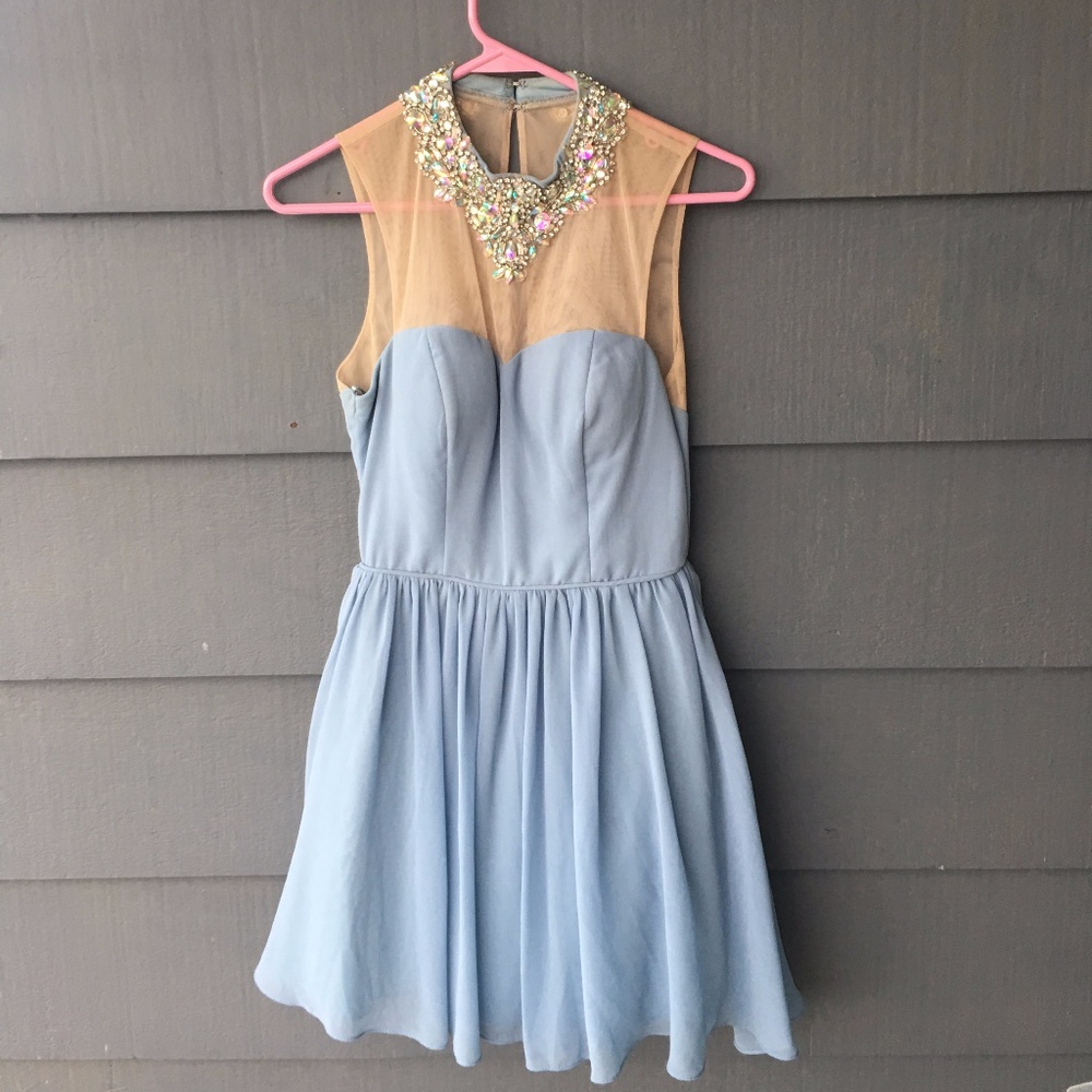City Studio Prom Dress light blue